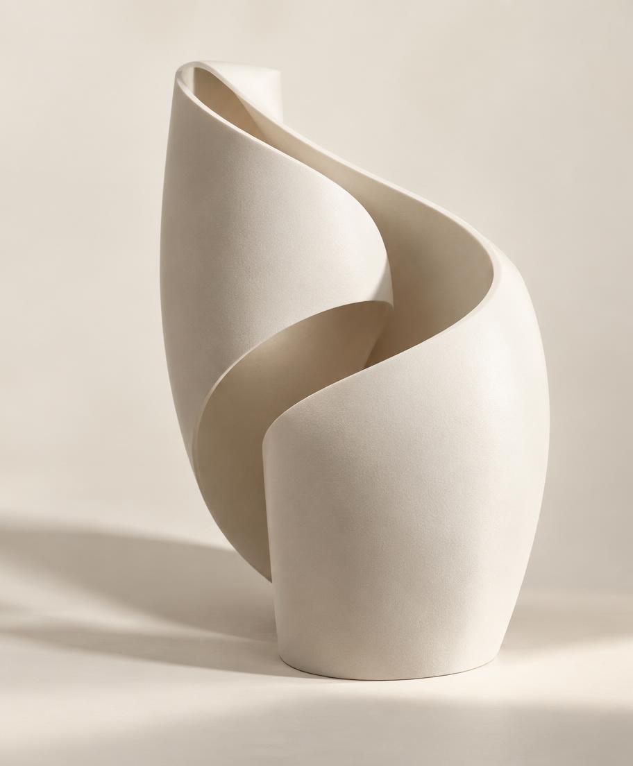 Abstract ivory sculpture
